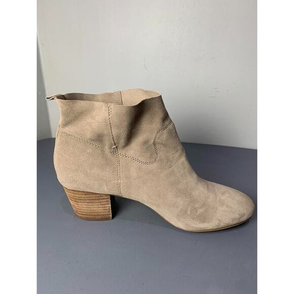 Steve Madden Womens Taupe Suede Ankle Boots Size 9.5 - Picture 7 of 8